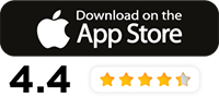 Apple App Store Download Button App Rating 4.4